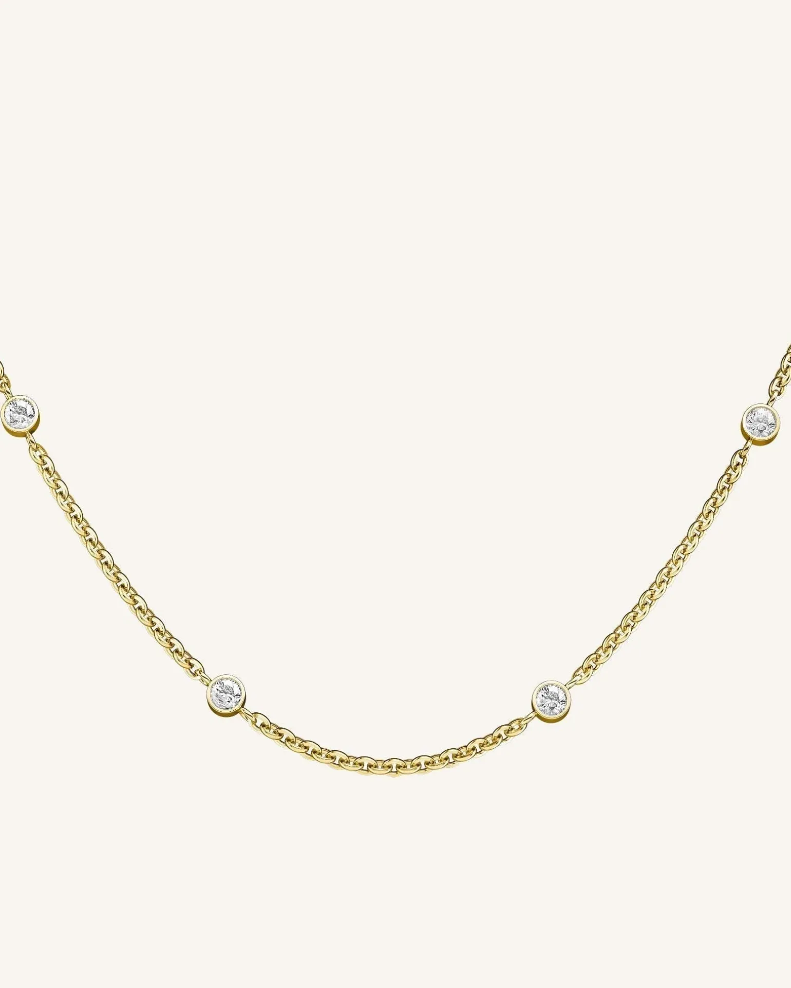 4 Birthstone Necklace