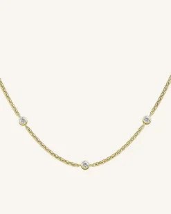 3 Birthstone Necklace