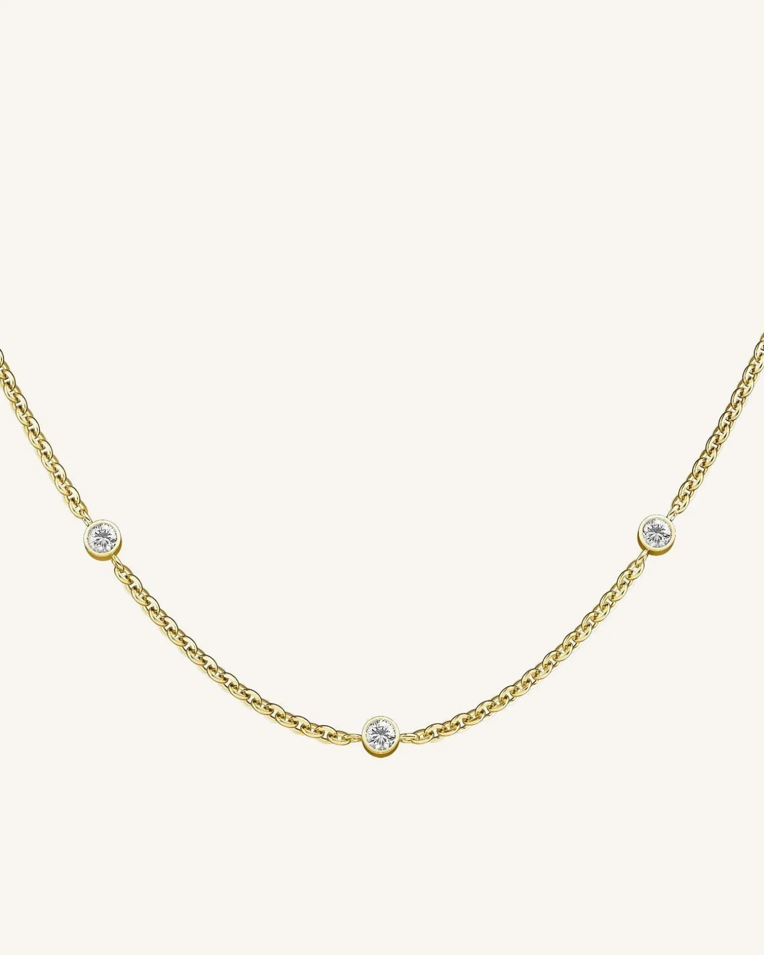 3 Birthstone Necklace