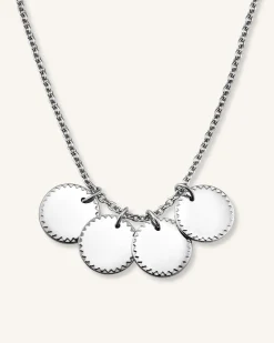 4 Coin Charm Necklace