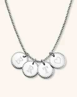 4 Coin Charm Necklace