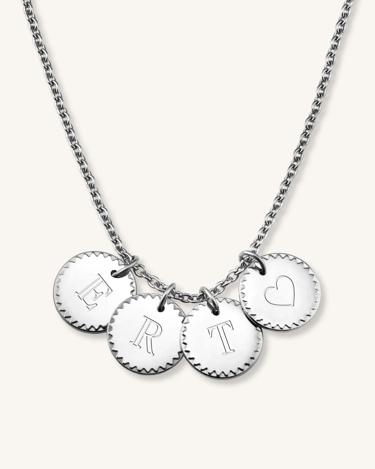 4 Coin Charm Necklace