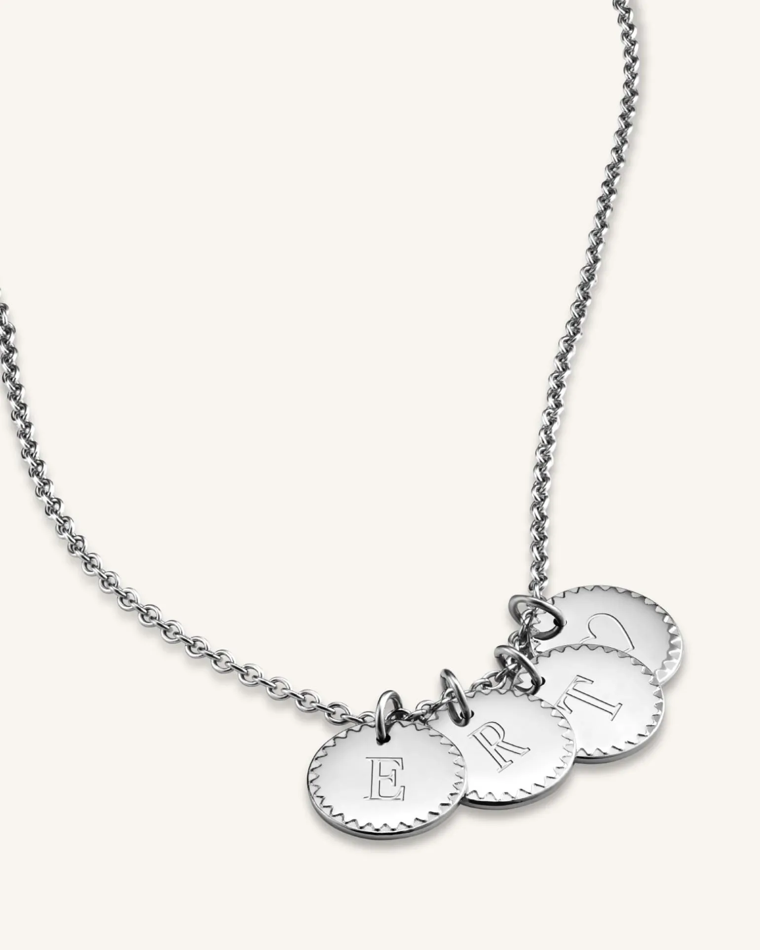 4 Coin Charm Necklace