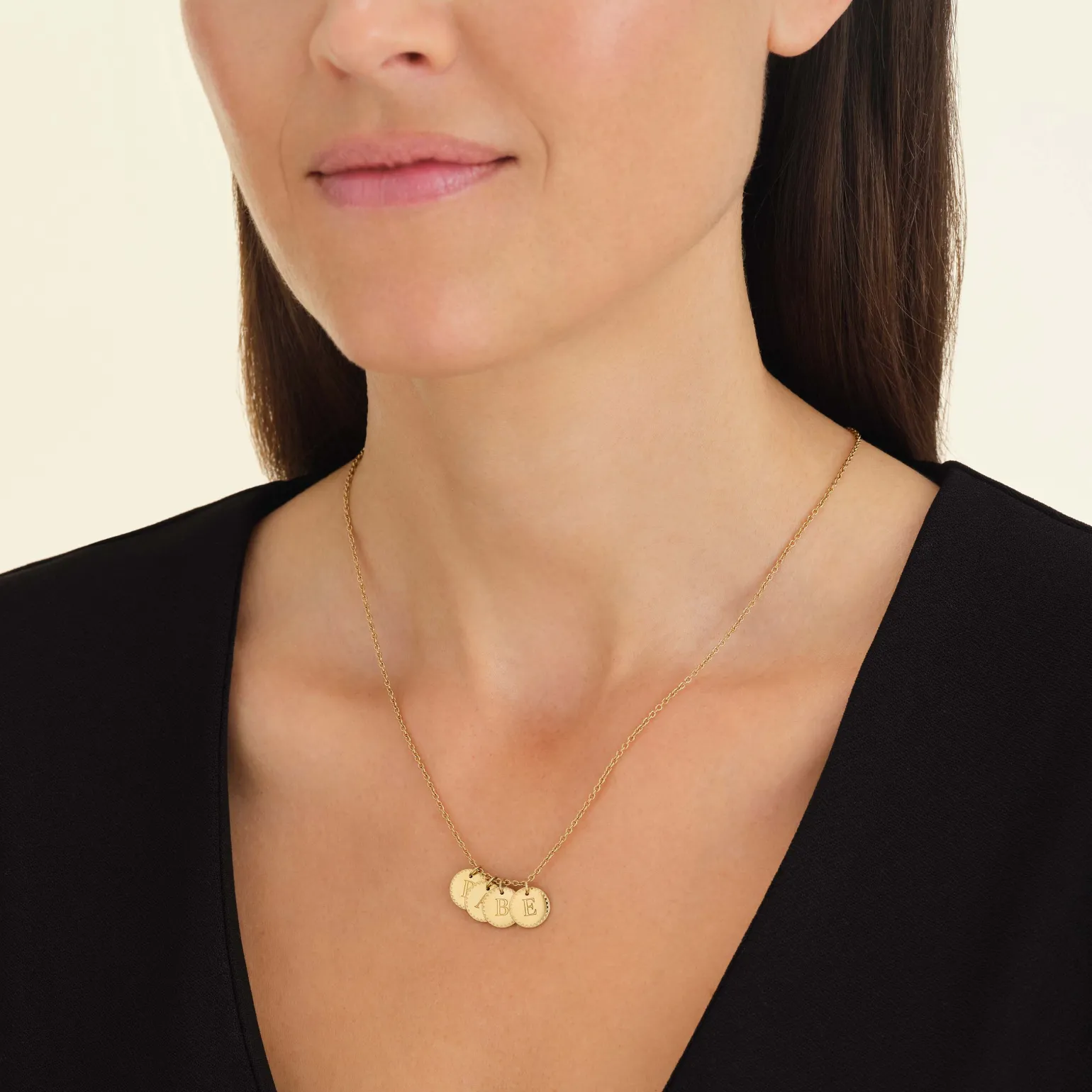 4 Coin Charm Necklace