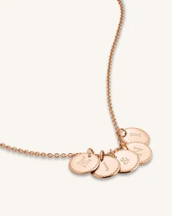5 Coin Charm Necklace