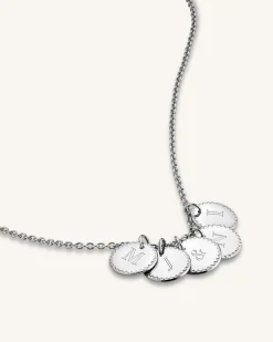 5 Coin Charm Necklace