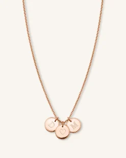 3 Coin Charm Necklace