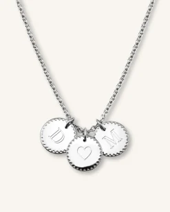 3 Coin Charm Necklace