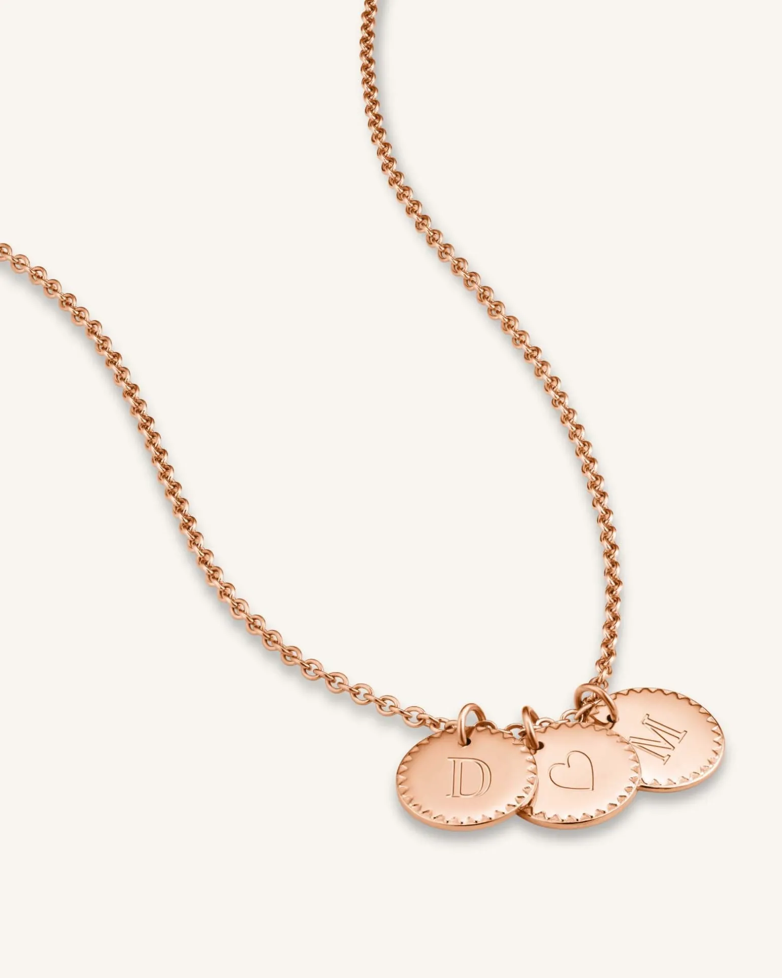 3 Coin Charm Necklace