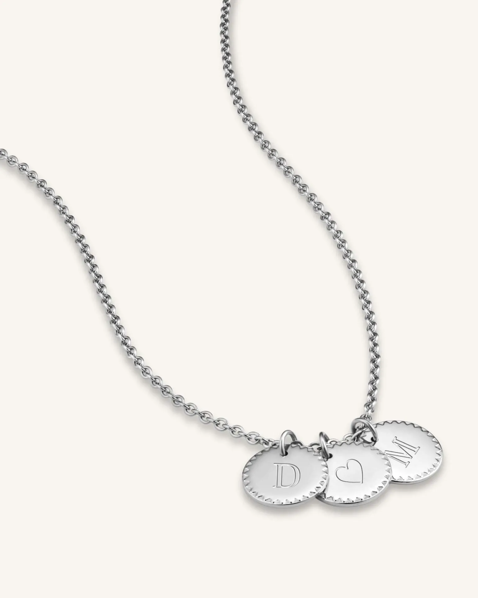 3 Coin Charm Necklace