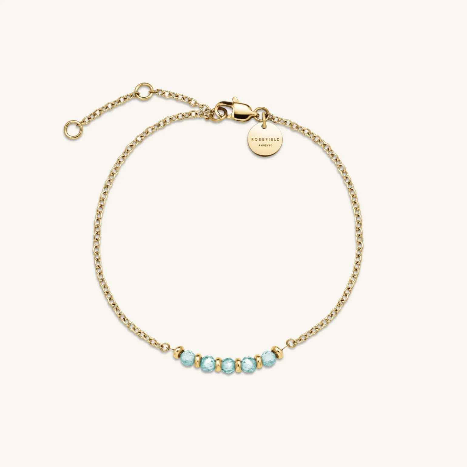 5 Stone Bracelet Blue