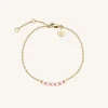 5 Stone Bracelet Pink