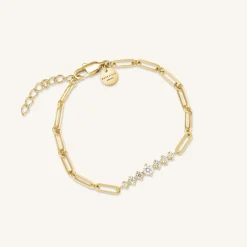 Bar Bracelet With Stones