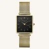 Boxy Black Gold Mesh