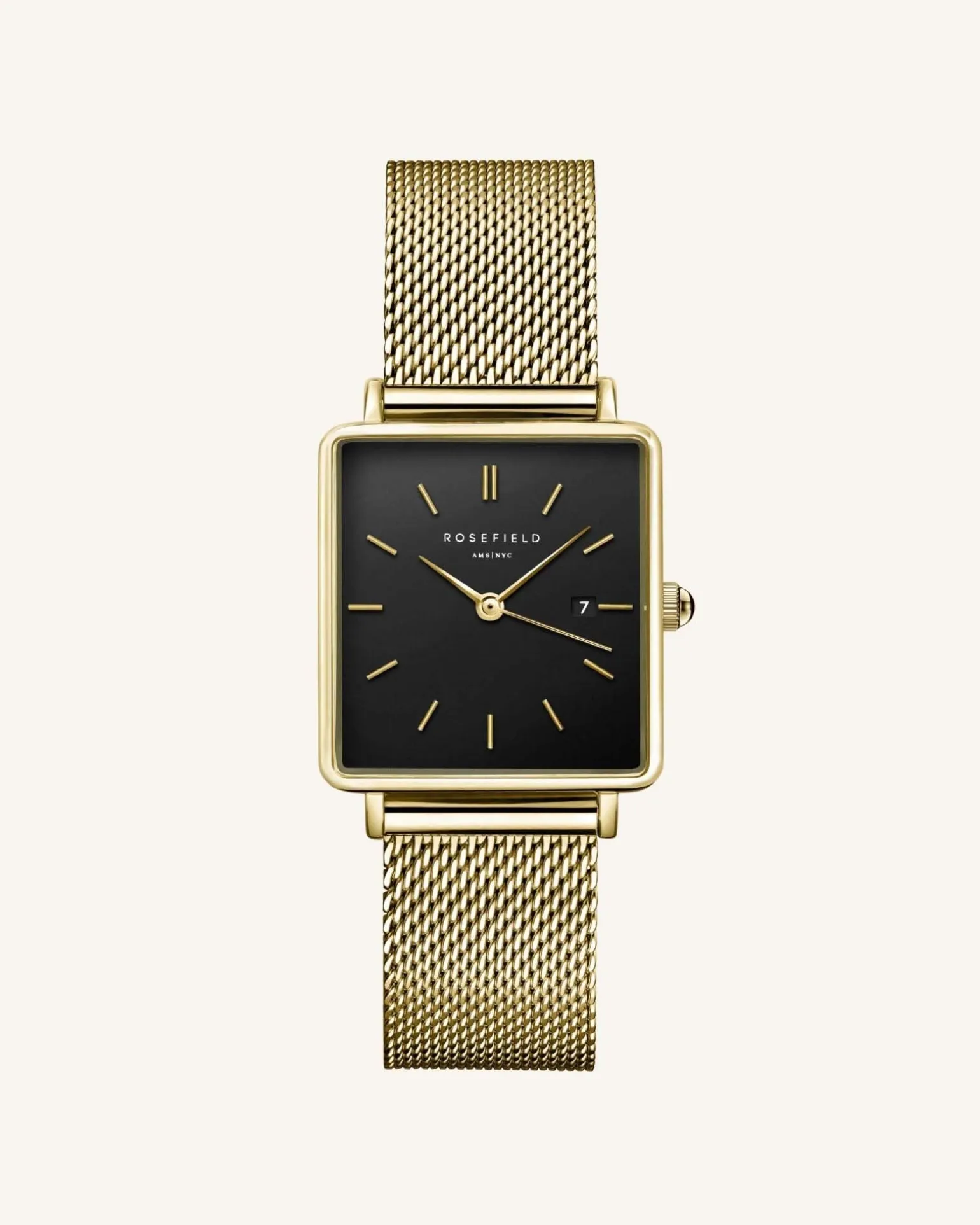 Boxy Black Gold Mesh