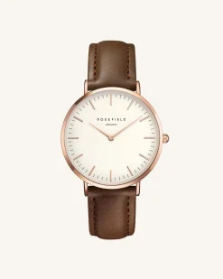 Brown Rose gold Strap