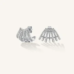 Caged Crystal Earrings
