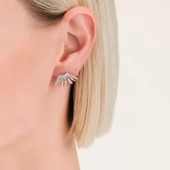 Caged Crystal Earrings