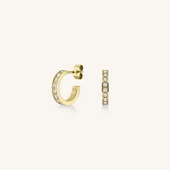 Crystal Hoop Gold