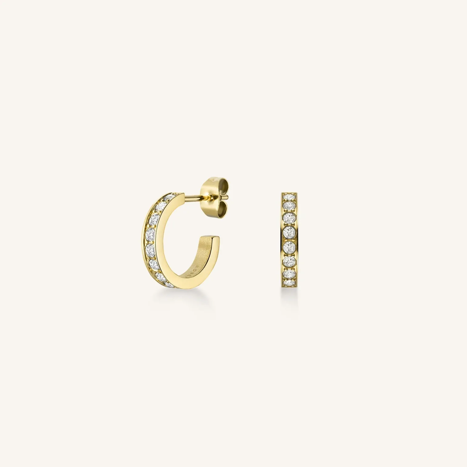 Crystal Hoop Gold