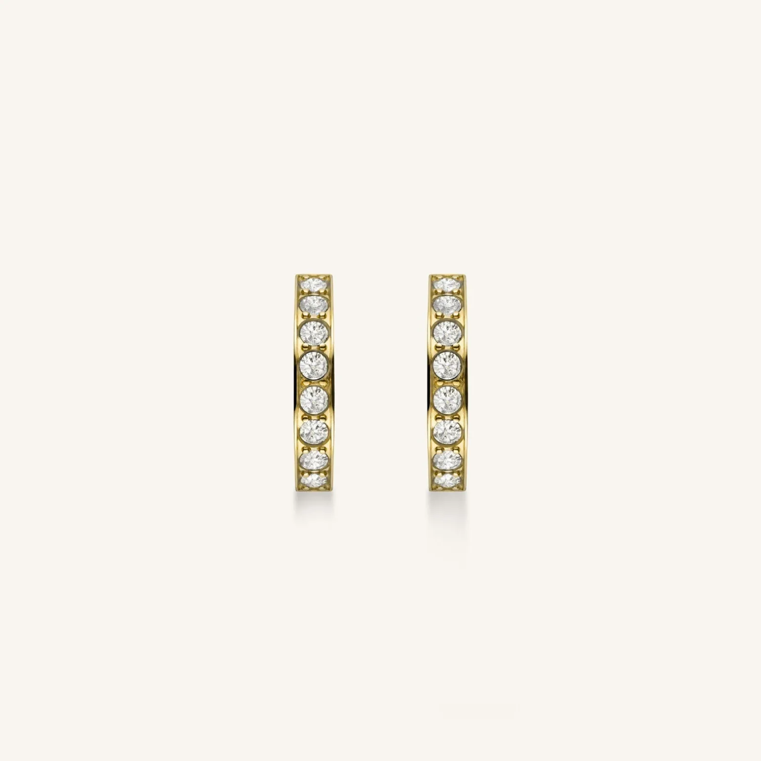 Crystal Hoop Gold