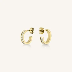 Crystal Hoop Gold