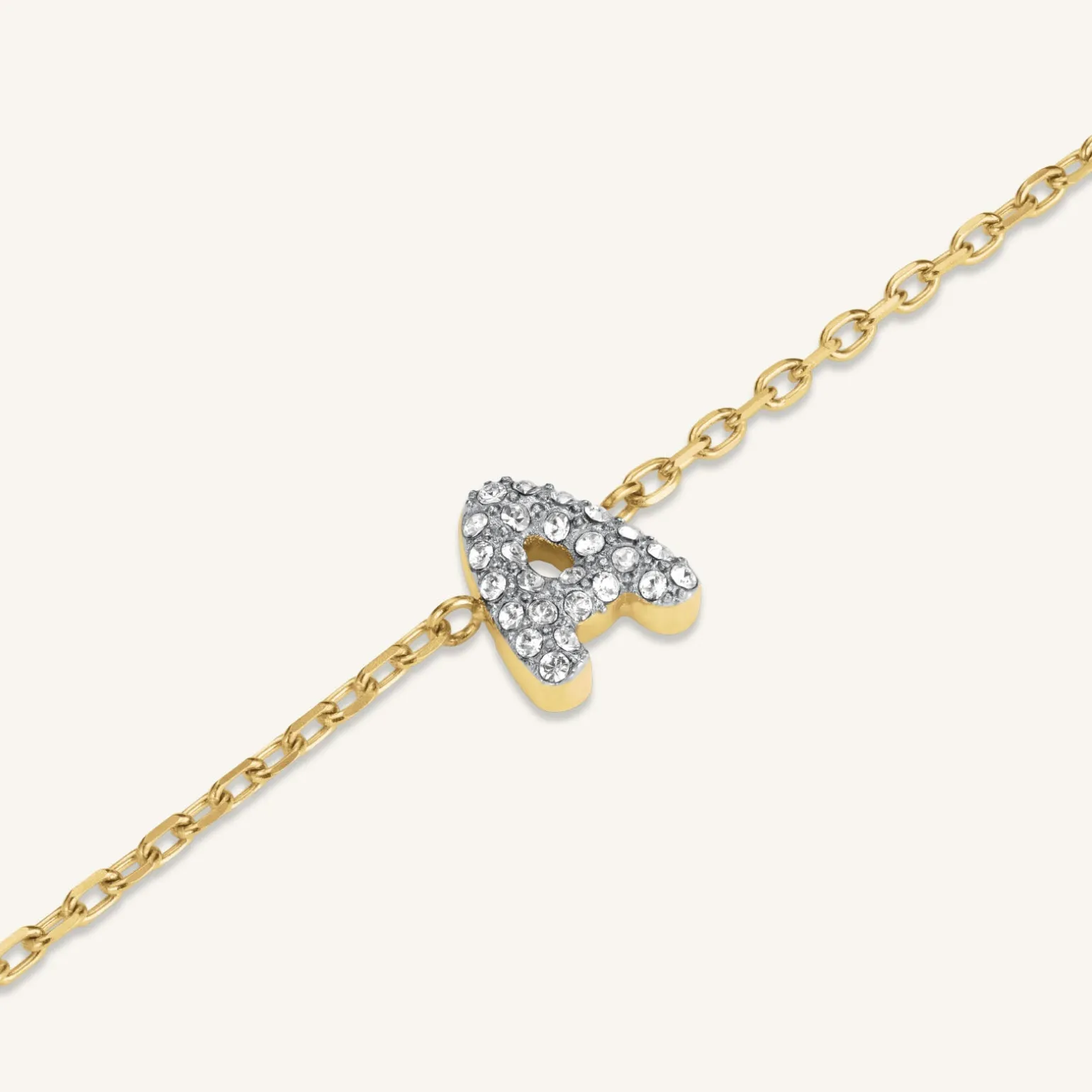 Crystal Letter A Bracelet