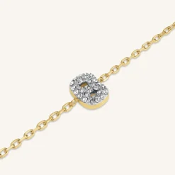 Crystal Letter B Bracelet