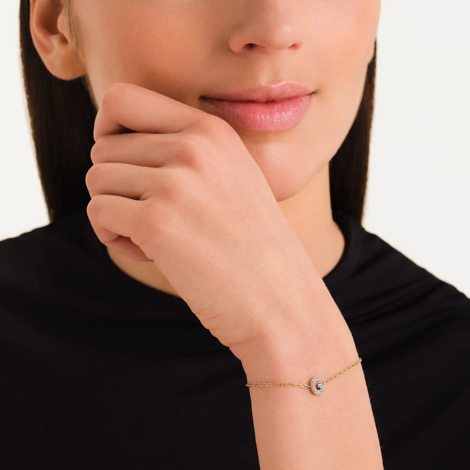 Crystal Letter G Bracelet
