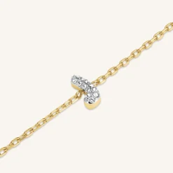 Crystal Letter J Bracelet
