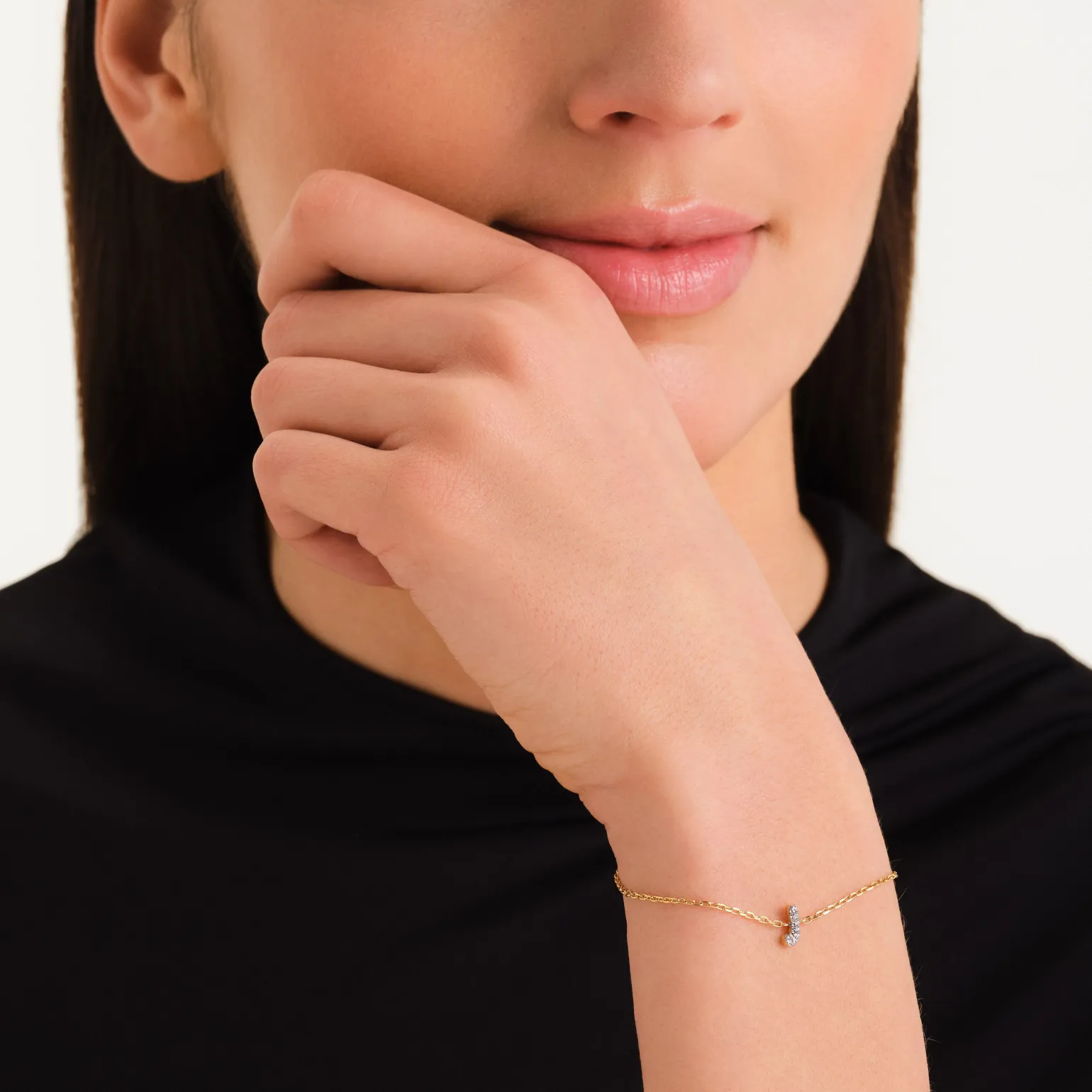 Crystal Letter J Bracelet