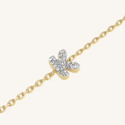 Crystal Letter K Bracelet