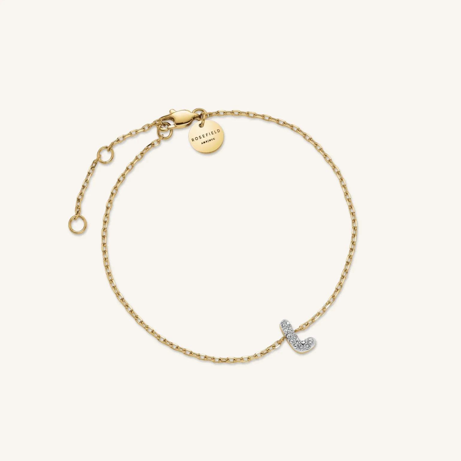 Crystal Letter L Bracelet