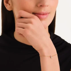 Crystal Letter L Bracelet