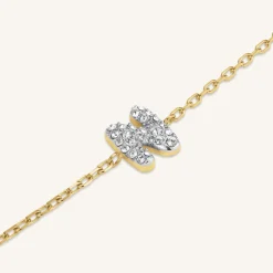 Crystal Letter N Bracelet