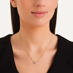 Crystal Letter N Necklace