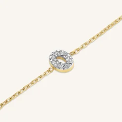 Crystal Letter O Bracelet