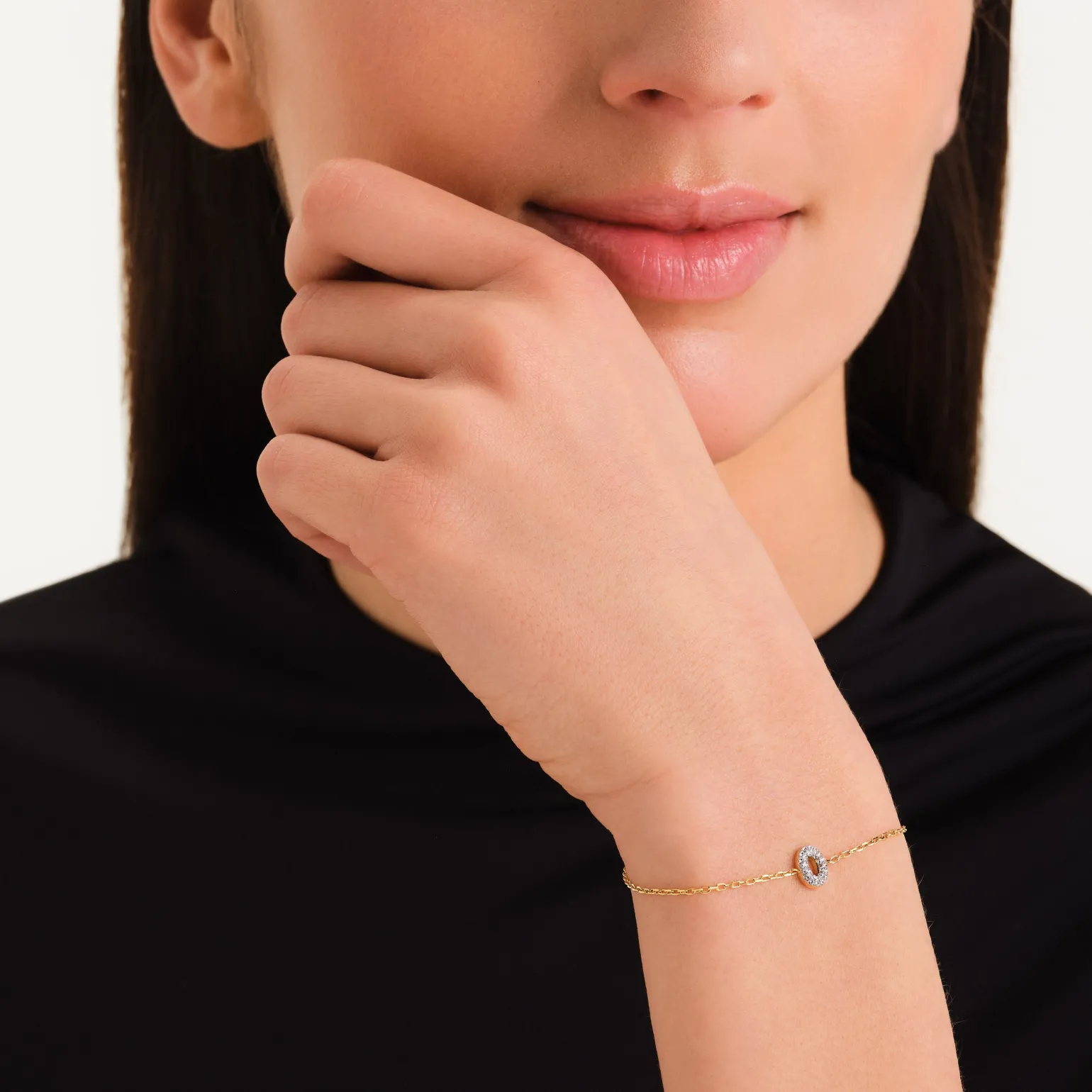 Crystal Letter O Bracelet