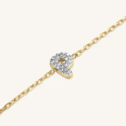 Crystal Letter P Bracelet