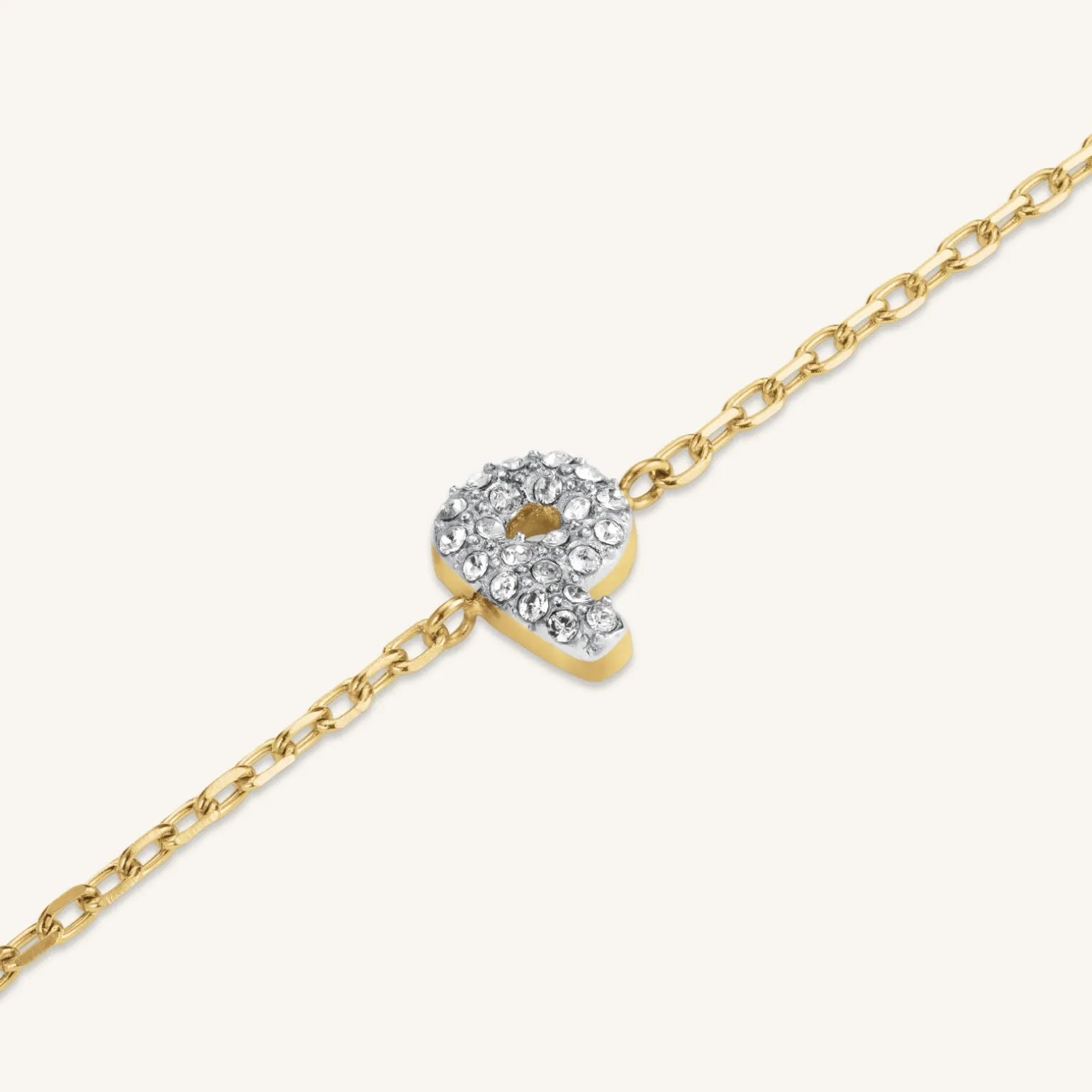 Crystal Letter P Bracelet