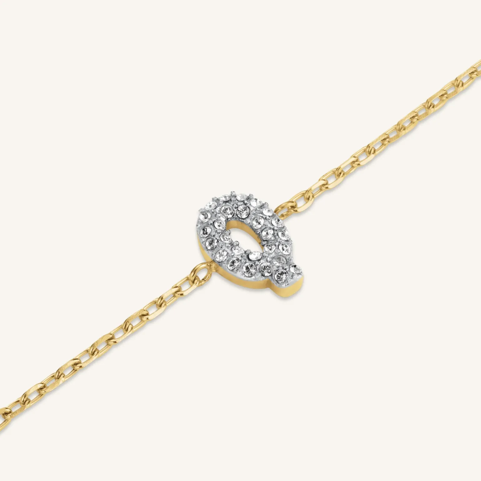 Crystal Letter Q Bracelet
