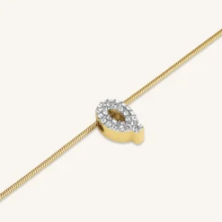 Crystal Letter Q Necklace