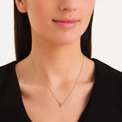 Crystal Letter Q Necklace