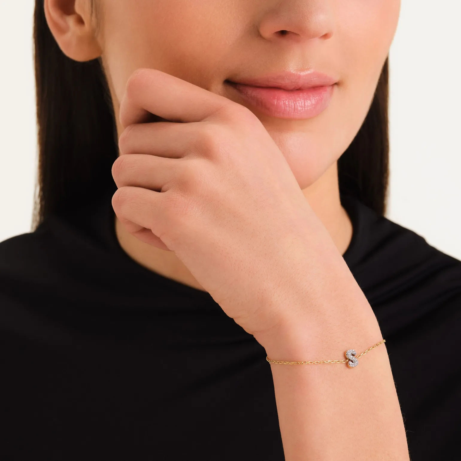 Crystal Letter S Bracelet