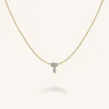 Crystal Letter T Necklace