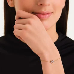 Crystal Letter W Bracelet