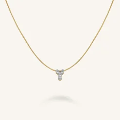 Crystal Letter Y Necklace