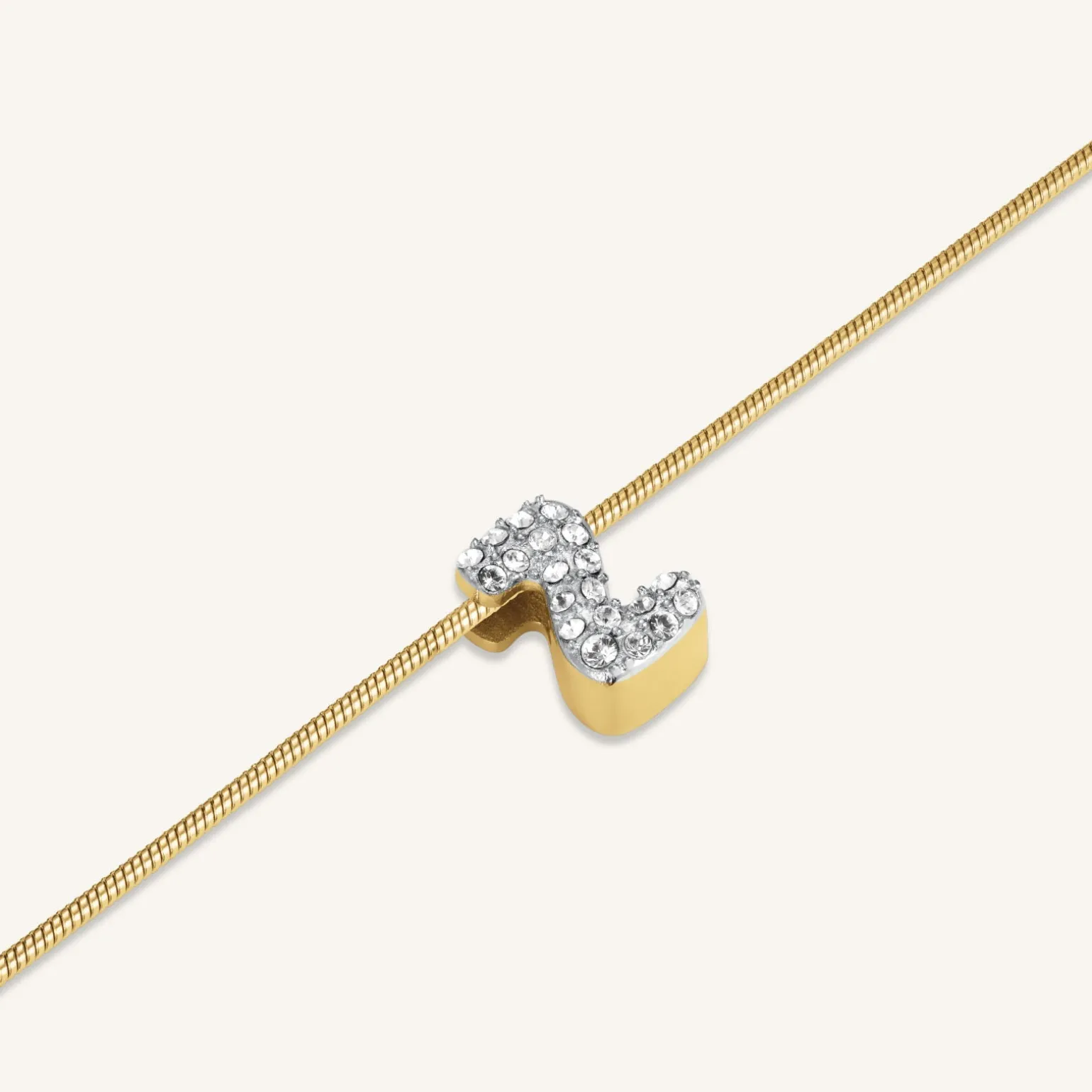 Crystal Letter Z Necklace