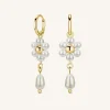 Daisy Pearl Hoops