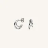 Double Hoop Silver